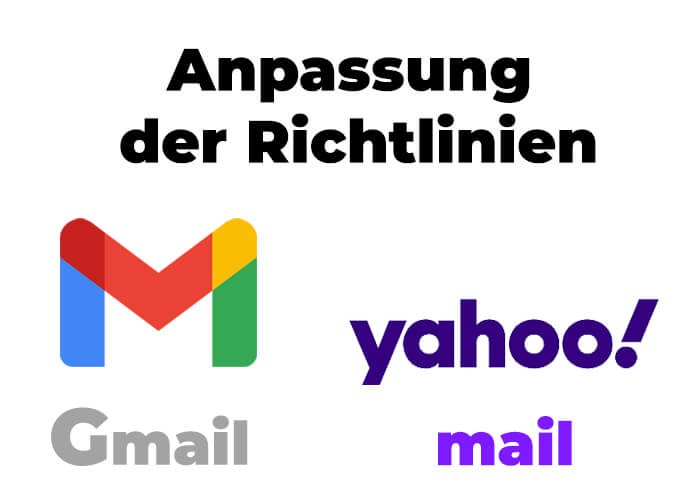E-Mail Versand bei Gmail und Yahoo